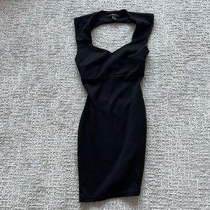 Forever21 Black Cutout Mini Dress